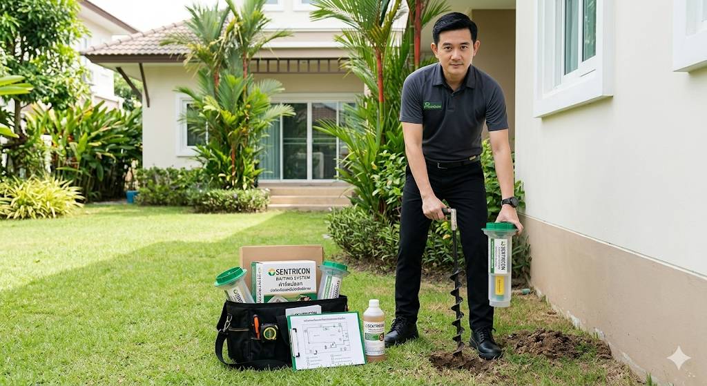 บริการกำจัดปลวกแบบเหยื่อล่อ (Bait Station)